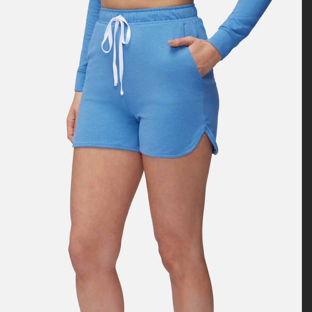 Three Dots Terry Shorts Drawstring Blue Shorts